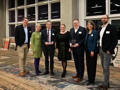 Gruppenfoto von der Ernennung zweier neuer Kongress-Botschafter